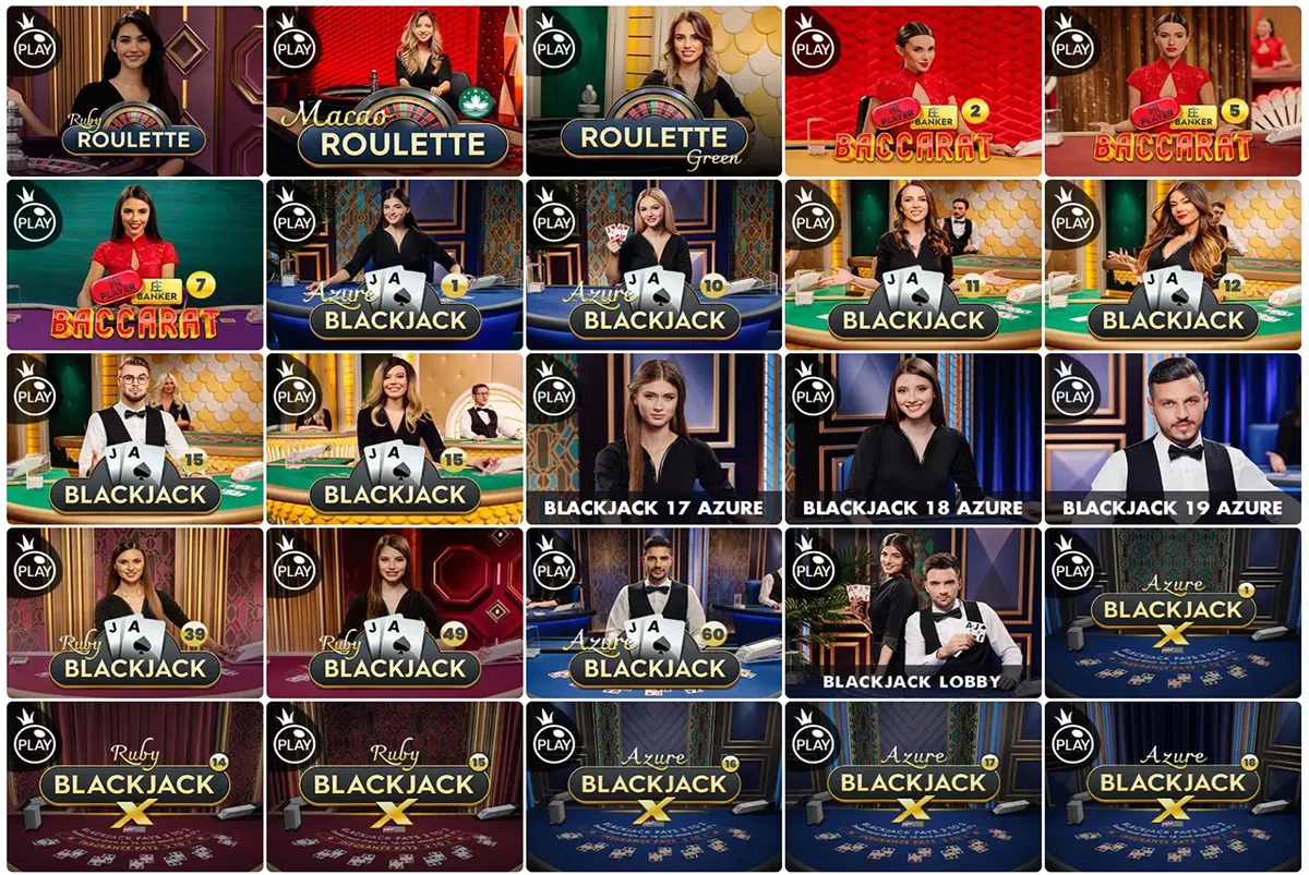 AhaduBirr live casino grid with roulette, baccarat and blackjack tables